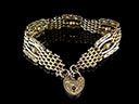 Antique 9ct Gold Fancy Gate Bracelet 