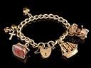 Antique 9ct Gold Charm Bracelet