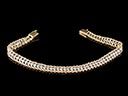 Vintage 14ct Gold & Diamond Link Bracelet 