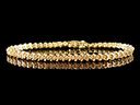Vintage 14ct Gold Diamond Link Bracelet