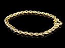 Vintage 9ct Gold Weave Link Bracelet 