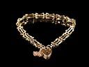 Vintage 9ct Gold 3 Bar Gate Bracelet 