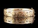 Antique 9ct Gold Plated Hinged Bangle 