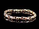 Vintage 9ct Gold Twisted Belcher Link Bracelet