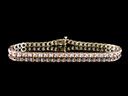 Vintage 9ct Gold & Diamond Tennis Bracelet 