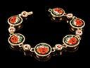 Antique Italian Glass Micro Mosaic Bracelet 