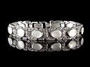 Antique Silver & Mother of Pearl Bracelet 
