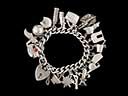 Vintage Solid Silver Charm Bracelet