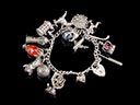 Vintage Silver Charm Bracelet
