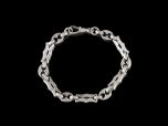 Antique Silver Fancy Link Bracelet 