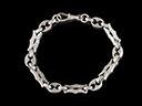 Antique Silver Fancy Link Bracelet 