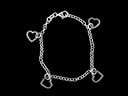 Vintage Silver Open Heart Bracelet