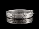 Vintage Silver Hinged Bracelet 