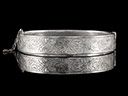 Vintage Silver Hinged Bracelet