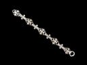 Antique Silver Maltese Cross Filigree Bracelet 