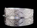 Vintage Solid Silver Hinged Bracelet