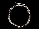 Victorian Silver T-Bar Bracelet 