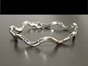 Vintage Heavy Silver Multi-Hinged Bracelet 