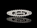 Antique Silver Baby Brooch 