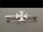 Victorian Silver Maltese Cross Bar Brooch