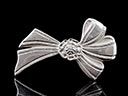 Vintage Sterling Silver Bow Brooch