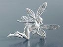 Vintage Silver Nymph Fairy Brooch