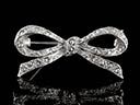 Vintage Silver & Marcasite Bow Brooch