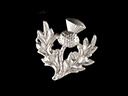 Antique Silver Scottish Thistle Brooch