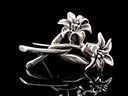 Vintage Silver Orchids Brooch