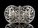 Antique Silver Dragon Belt Buckle