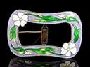 Antique Silver & Enamel Buckle