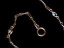 Antique 9ct Gold Turquoise & Pearl Necklace