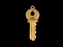 Vintage 9ct Gold Key Charm