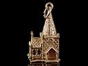 Vintage 9ct Gold Opening Church Charm