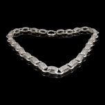 Antique Silver Fretwork Collar