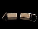 Vintage 9ct Gold on Silver Art Deco Cufflinks