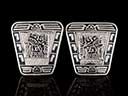 Vintage Silver Aztec Neillo Cufflinks