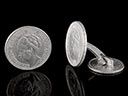 Vintage Silver Dutch Coin Cufflinks