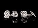 Vintage Scandinavian Silver Knot Cufflinks
