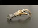 Antique Scottish Silver Eagle Claw Brooch