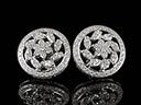 Vintage 18ct W/Gold 2.16ct Diamond Art Deco Earrings
