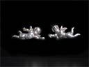 Vintage Silver Cherub Earrings