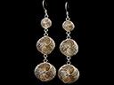 Vintage Silver Gilt Filigree Drop Earrings