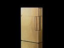 Vintage 18ct Gold Plated Fluted S. T. Dupont Lighter