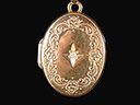 Vintage 9ct Gold & Diamond Triple Picture Locket Thumbnail