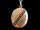 Antique 15ct Blue Enamel Picture Locket