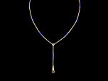 Antique 14ct Gold & Blue Enamel Necklace