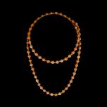 Vintage 14KT Gold & Pink Angel Skin Coral Bead Necklace