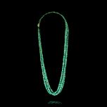 Vintage 18KT Gold & Turquoise Multi-strand Necklace Long
