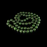 Vintage Green Jade Bead Necklace 